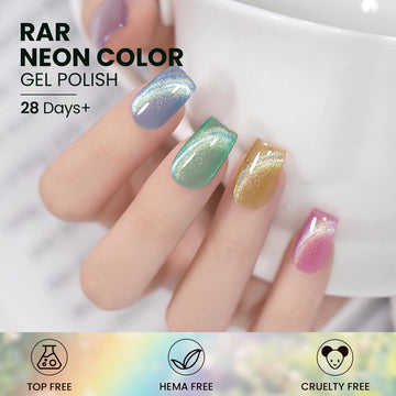 Fairy Dream Jelly Cat Eye Gel Polish Set - 6 Colors Spring-Summer Iridescent Collection 7.5ml - TPO & HEMA Free
