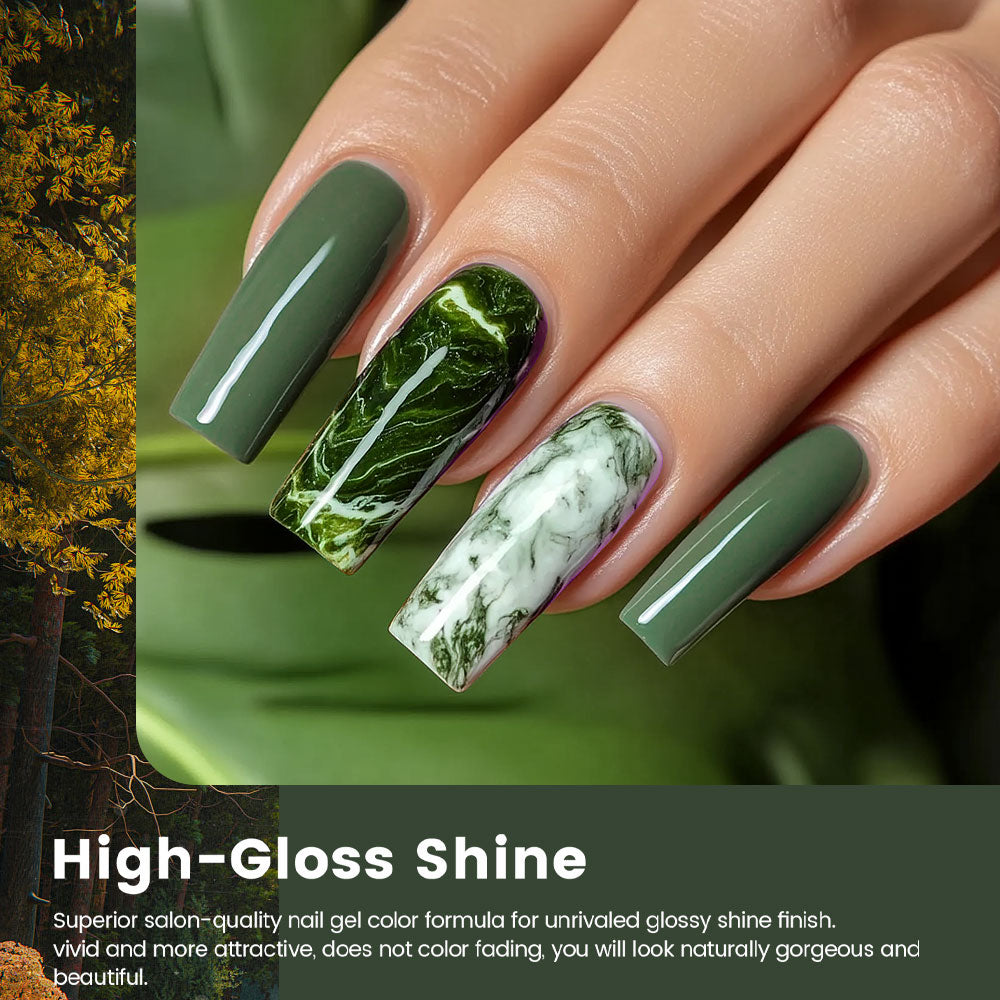 Gel-Nagellack der Dusk Forest-Serie, 6-Farben-Set, 7,5 ml