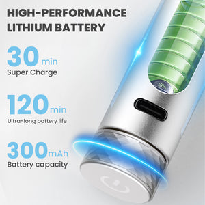 Rechargeable nail drill 300mAh battery 120 minutes runtime 30 minutes fast charge USB Type-C lithium battery