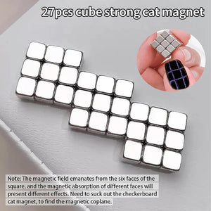 27-piece magnetic cube set - double suction magnetic combination, modular design for versatile cat eye effects