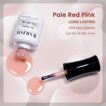 Flash Sale Pale Red Pink Nude Gel Polish 15ml - 60% OFF Clearance