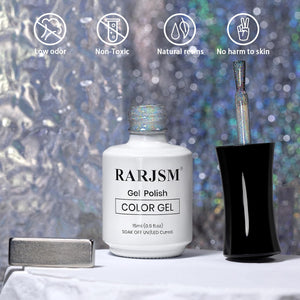 RARJSM gel polish low odor non-toxic natural resins no harm to skin HEMA TPO free safe ingredients
