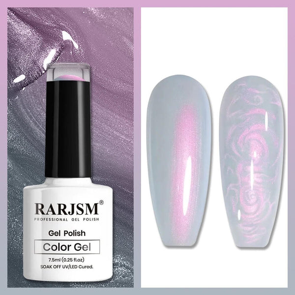 RARJSM ® Blue Pearlescent Thread pearl gel nail polish 7.5ml #391