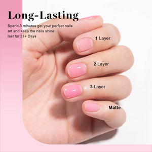 RARJSMClear Light Pink Nude Gel Nail Polish 15ml #750$8.99