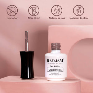 Rarjsm® Dark Gray Gel Nail Polish Classic Fall Nail Colors