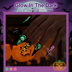 🎃Flash Sale🔥RARJSM ® Halloween Girls-6 Colors luminous Glow In The Dark Gel nail Polish Set|7.5ml 6pcs