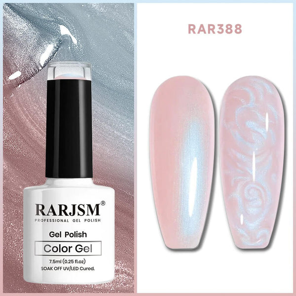 RARJSM ® Light Pink Thread pearl gel nail polish 7.5ml #388