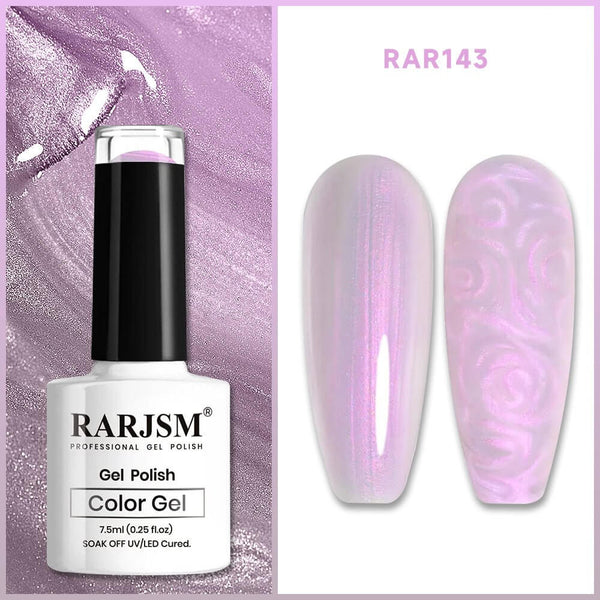 RARJSM ®Light Purple Thread pearl gel nail polish 7.5ml #143