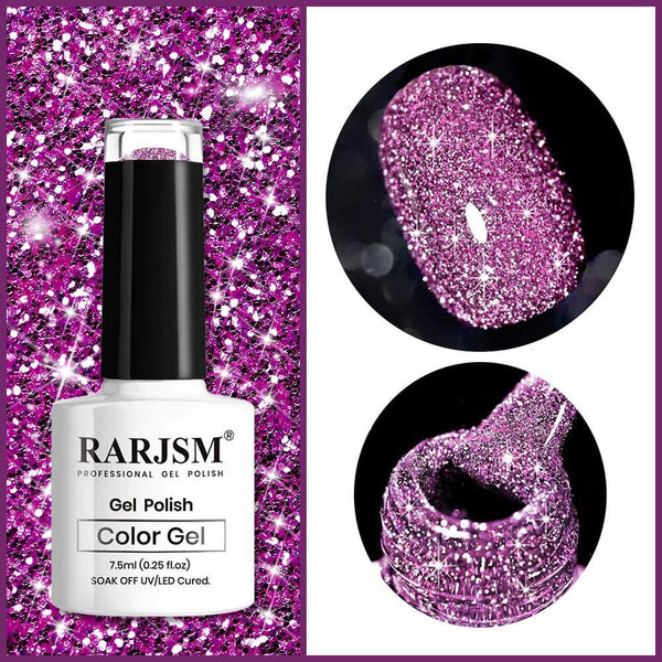 Light Purple | RARJSM ®Reflective Glitter Gel Nail Polish | 7.5ml #88