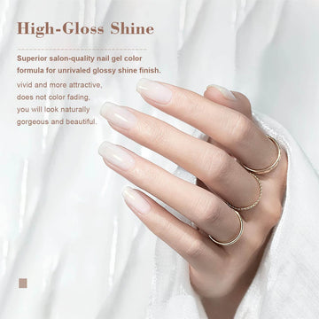 RARJSM ® Milky White Shimmer Gel Nail Polish 15ml #531