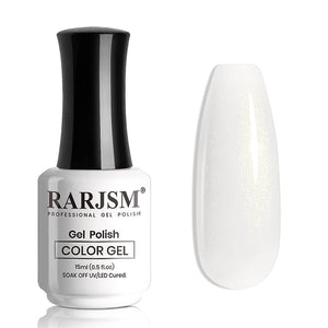 RARJSM ® Milky White Shimmer Gel Nail Polish 15ml #531