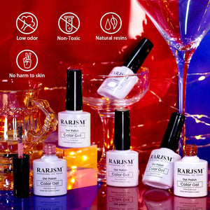 ✨NEW IN🔥RARJSM ® 6 Colors Brilliant fireworks Glitter Gel Nail Polish Set | 6pcs 7.5ml