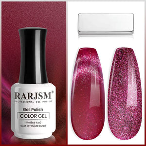 RARJSM ®Purple Red 9D Ice Jelly Cat Eye Gel Polish 15ml