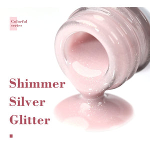 RARJSM ®Rainbow Glitter 6 Colors Shimmer Gel Nail Polish Set 7.5ml