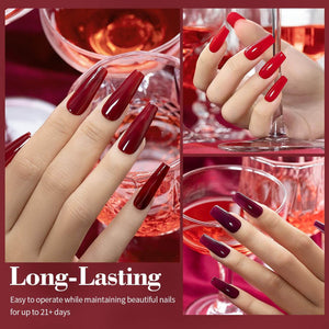 RARJSM ® 6 Colors Red Wedding Series Classic Gel Polish Set | 7.5ml 6pcs