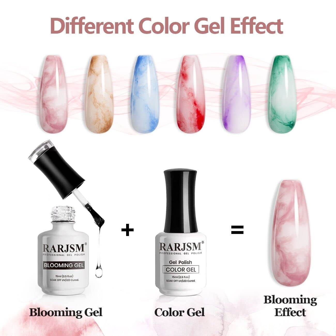 Blooming Gel Creates Marble Natural Stone Watercolor Effects