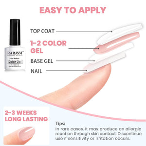 RARJSM ®Classic Color Gel Set |Icy Jelly Gel Nail Polish Set of 6 Translucent Colors|7.5 ml 6 PCS
