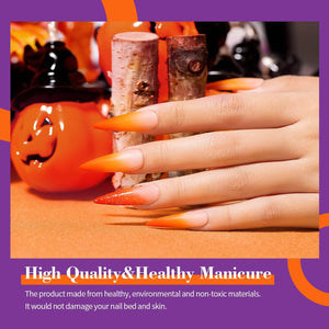 RARJSM ® Halloween Series Autumn Pumpkin 6 Shades Gel Nail Polish Set|7.5ml 6pcs
