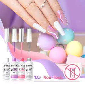 RARJSM ® Nail Art Gel Liner | 12 Colors Candy Color Painting Nail Gel Polish Set|8ml 12pcs