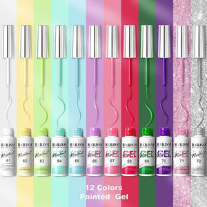 RARJSM ® Nail Art Gel Liner | 12 Colors Candy Color Painting Nail Gel Polish Set|8ml 12pcs