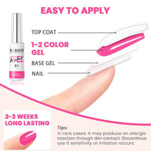 RARJSM ® Nail Art Gel Liner | 6 Classic Colors Pastel Color Painting Nail Gel Polish Set|8ml 6pcs