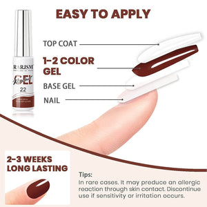 RARJSM ® Nail Art Gel Liner |Autumn Winter Collection | 12 Colors Nude Color Painting Nail Gel Polish Set|5ml 12pcs