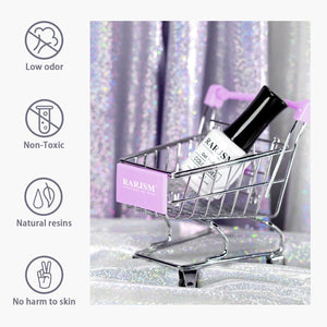 RARJSM ® Silver Shiny Metallic Diamond Glitter Gel Nail Polish