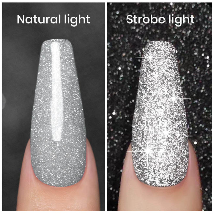 Silver Sparkle Shiny | RARJSM ®Reflective Glitter Gel Nail Polish | 7.5ml #79
