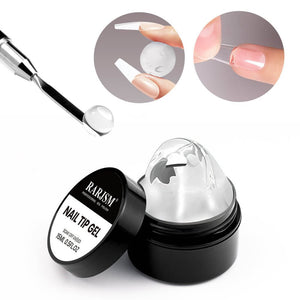 Rarjsm Solid Nail Tip Gel-Fake Nails Solid Builder Gel