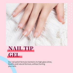 Rarjsm Solid Nail Tip Gel-Fake Nails Solid Builder Gel