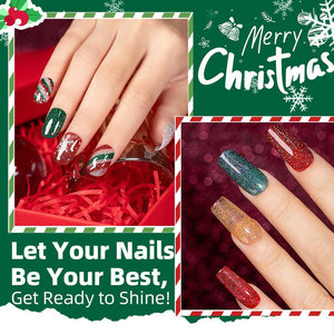 Glitter Gel Nail Polish Brilliant Shimmer Party Nails Effect