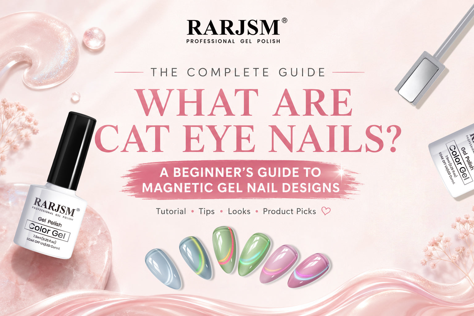 What Are Cat Eye Nails? A Beginner's Guide to Magnetic Gel Nail Designs
