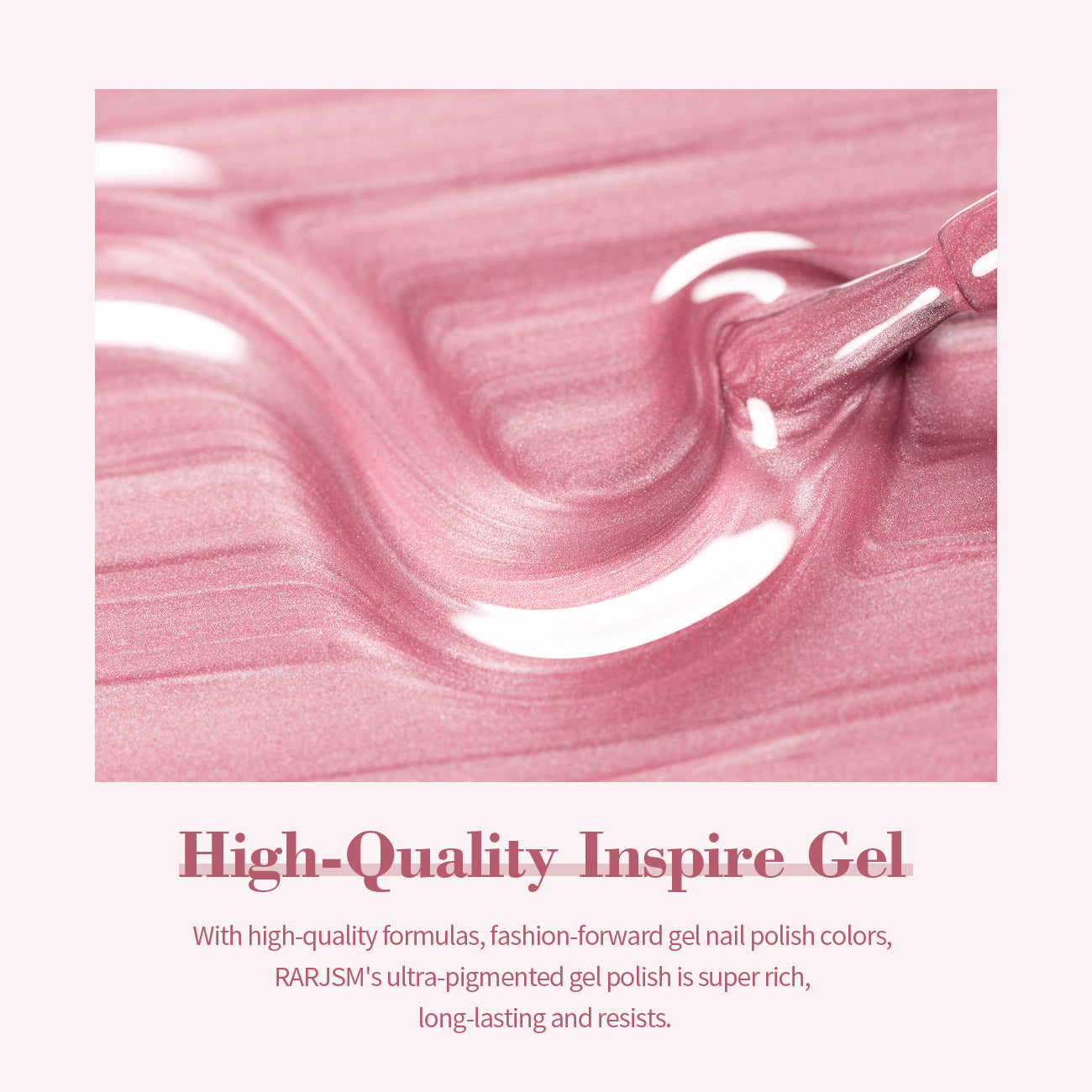 High-quality inspire gel ultra-pigmented super rich long-lasting rosy pearl moonlight cat eye soft pink pearlescent
