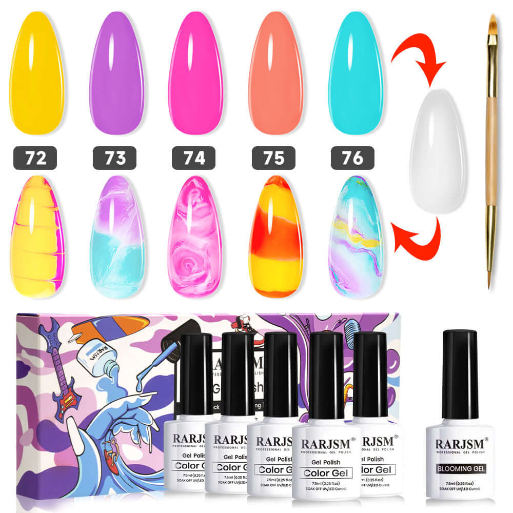 Blühen Sie im Sommer – Blooming Gel-Nagellack-Set in 6 Farben