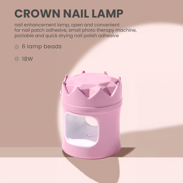 Crown Nail Lamp – 18W Portable UV LED Dryer