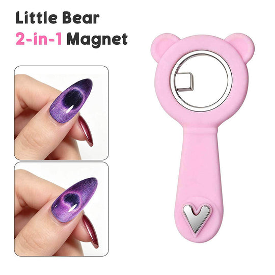RARJSM ring cat eye nail magnet unleash creative cat eye nail art – deep red star cat eye nails with heart effect