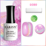 Rose Quartz Pink Glitter Cat Eye Gel Polish D380 15ml - TPO & HEMA Free