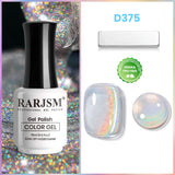 Crystal Aurora Rainbow Glitter Cat Eye Gel Polish D375 15ml - TPO & HEMA Free