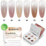 Amber Dusk Cushion Ombre Art Gel Palette - 6 Warm Nude Brown Tones, TPO & HEMA Free
