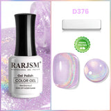 Lavender Dream Rainbow Glitter Cat Eye Gel Polish D376 15ml - TPO & HEMA Free