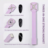 3-in-1 strong magnet specifications - front butterfly effect, back water ripple effect, square S-shaped magnet
