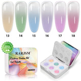Palette de gel artistique pour dégradé à coussin Pastel Reverie - 6 couleurs pastel, sans TPO ni HEMA