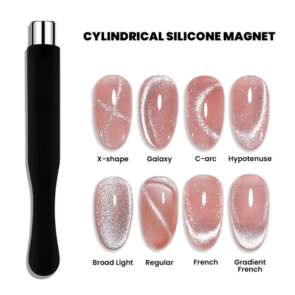 Cylindrical Silicone Magnet for Cat Eye Gel