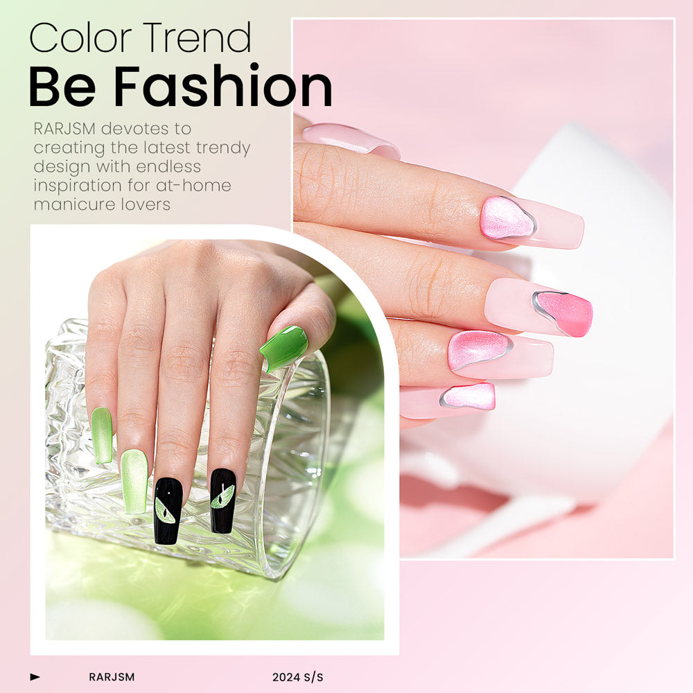 Set di smalti gel per unghie Cat Eye in velluto colorato estivo in 6 colori 7,5 ml