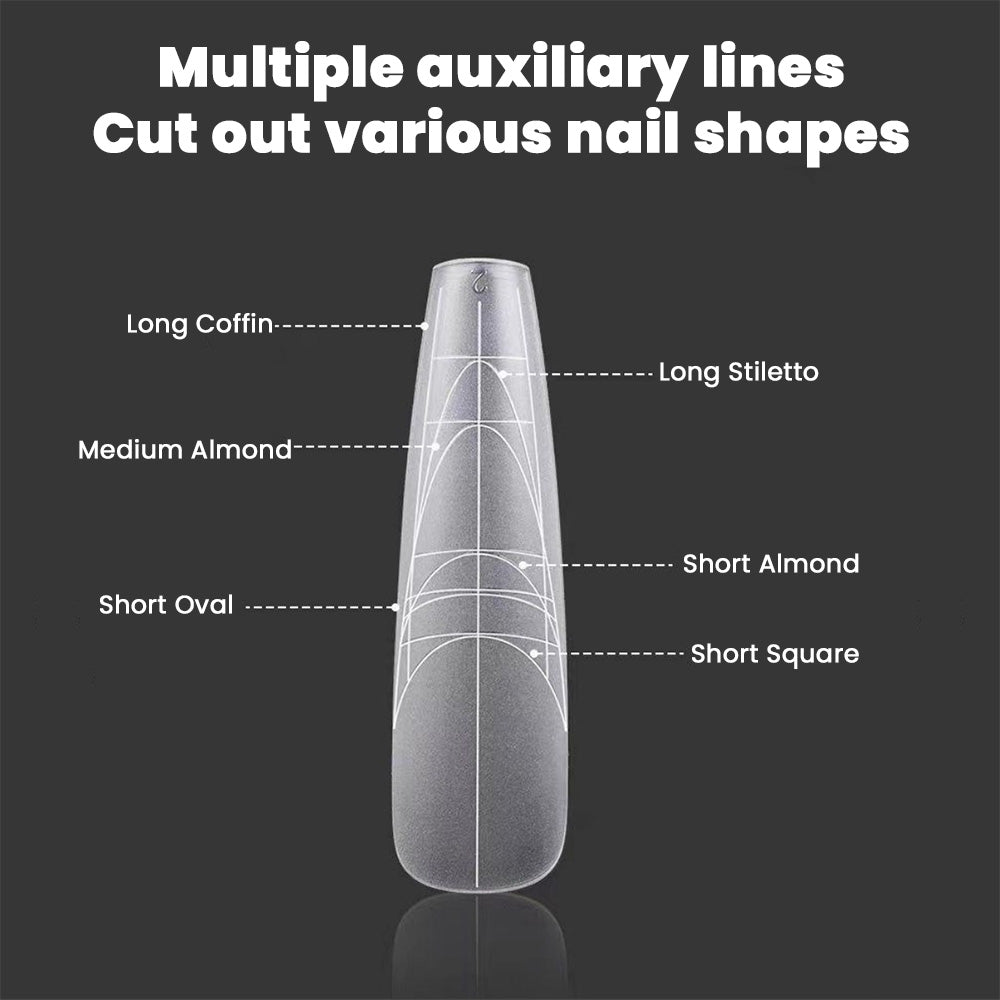 Gel Nail Tips Matte Surface Guidelines Easy Trimming Application