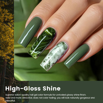 Vernis à ongles gel série Dusk Forest, ensemble de 6 couleurs, 7,5 ml