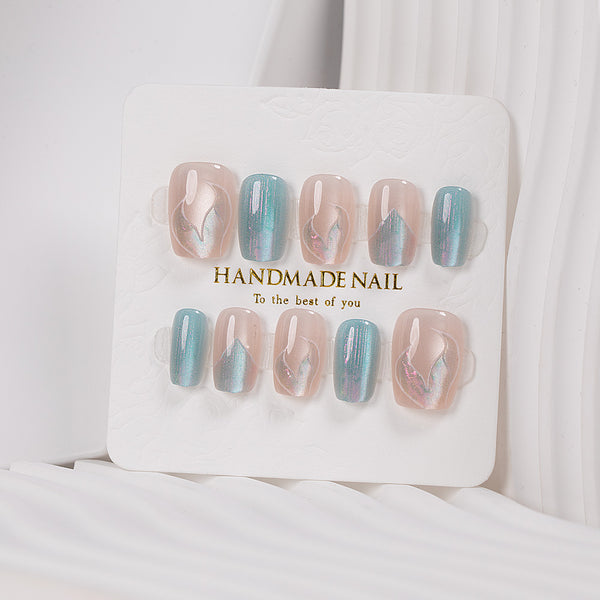 "shimmer mermaid"  Fashionable Press On Nails