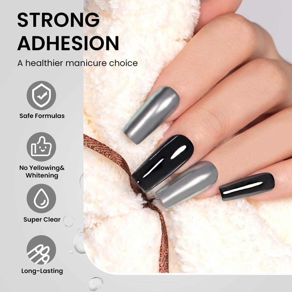 Strong Adhesion RARJSM Gel Polish - Safe Formulas No Yellowing Whitening Super Clear Long-Lasting Professional Manicure
