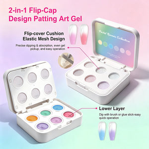 RARJSM Cushion Pat Pat Gel Palette Pastel Reverie Collection 6 colors open compact view