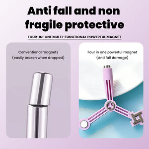 Anti-fall non-fragile protective four-in-one powerful magnet comparison conventional magnet easily broken versus RARJSM trident durable anti-fall damage design
